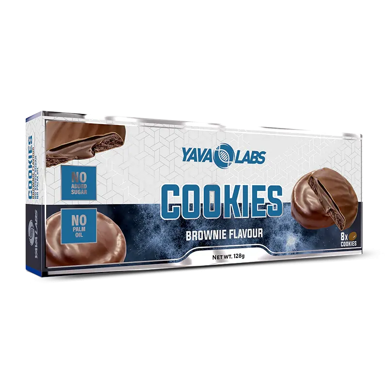 cookies_brownie_01 (1) Cookies Brownie Flavor 128gr 8 Cookies No Sugar Added - Image 1
