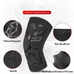 Hardcore Knee Sleeve Silicone Anti Slip Pads Pair - Image 3