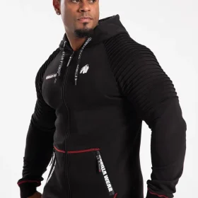 Georgia Zipped Hoodie Black