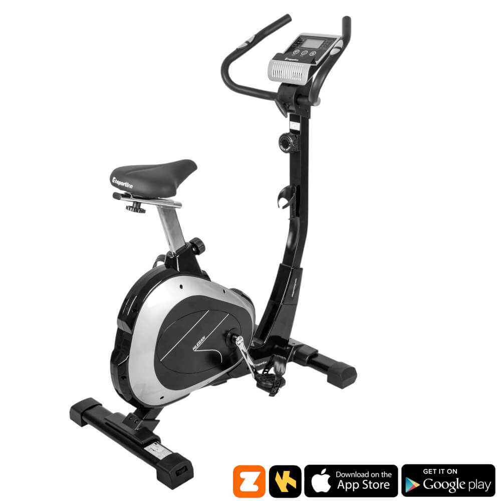 Exercise-Bike-inSPORTline-Klegan-Black-Burgundy Exercise Bike inSPORTline Klegan - Image 1