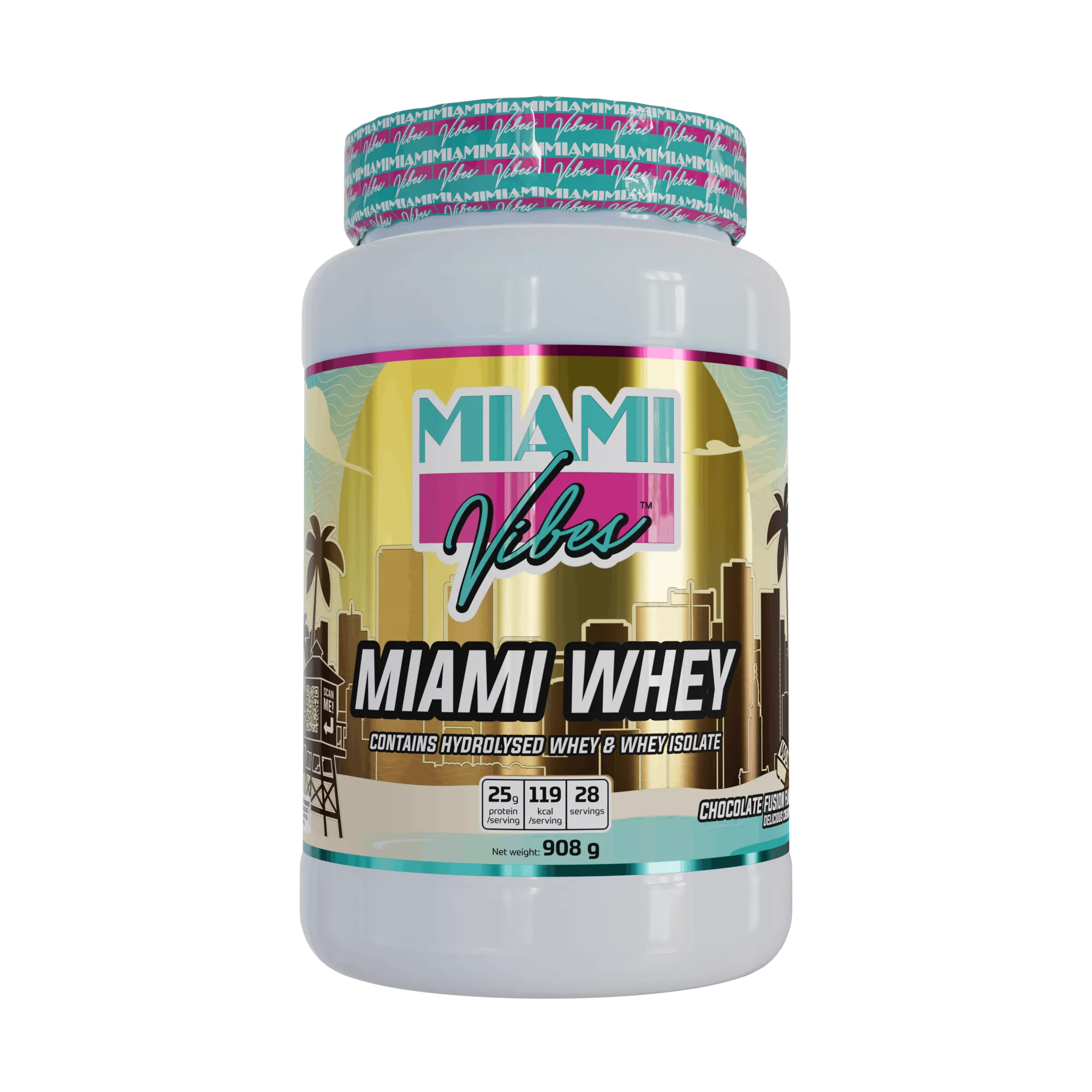 MIAMI VIBES MIAMI WHEY CHOCOLATE FUSION MIAMI WHEY PROTEIN