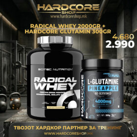 PROMO: Radical Whey 2000gr + Hardcore Glutamin 300gr