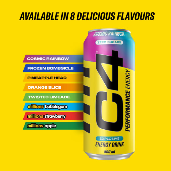 C4 Energy Drink Cellucor 500ml без шеќер Hardcore Shop Macedonia