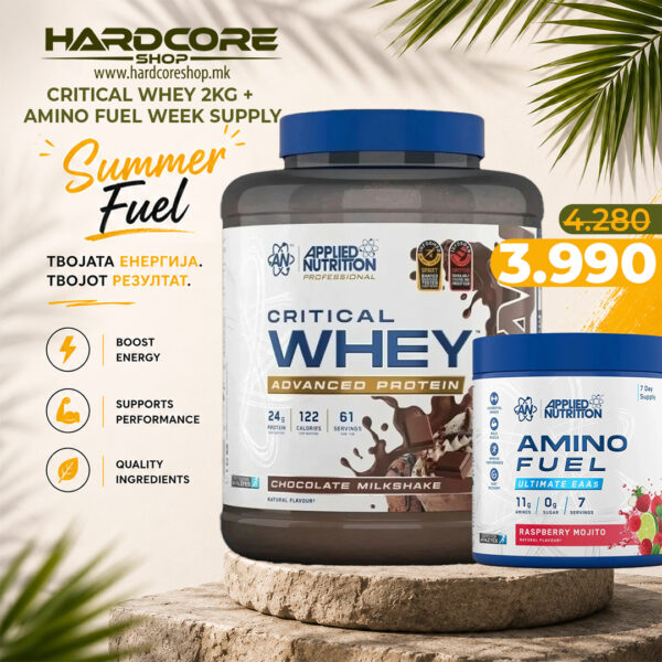 PROMO: Critical Whey 2kg + Amino Fuel Week Supply