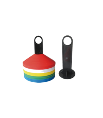 Hardcore Agility Cones HC8104B | Конуси за Тренинг со Држач