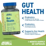 Applied Nutrition Gut Health капсули со пробиотици и ензими за дигестија