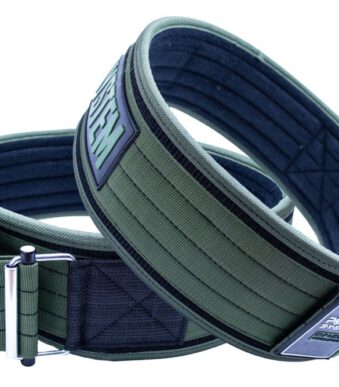 Power System Nylon Fitness Belt SLF Lock Green