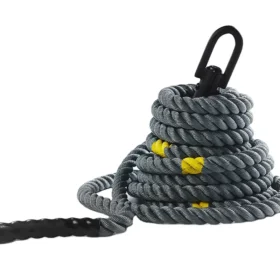 Battle Rope 15 m x 38 mm е јаже за функционален тренинг, HIIT, сила, кондиција и издржливост. Погодно за теретани, спортски клубови и домашен gym.