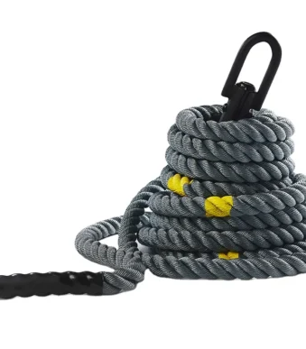 Battle Rope 15 m x 38 mm е јаже за функционален тренинг, HIIT, сила, кондиција и издржливост. Погодно за теретани, спортски клубови и домашен gym.