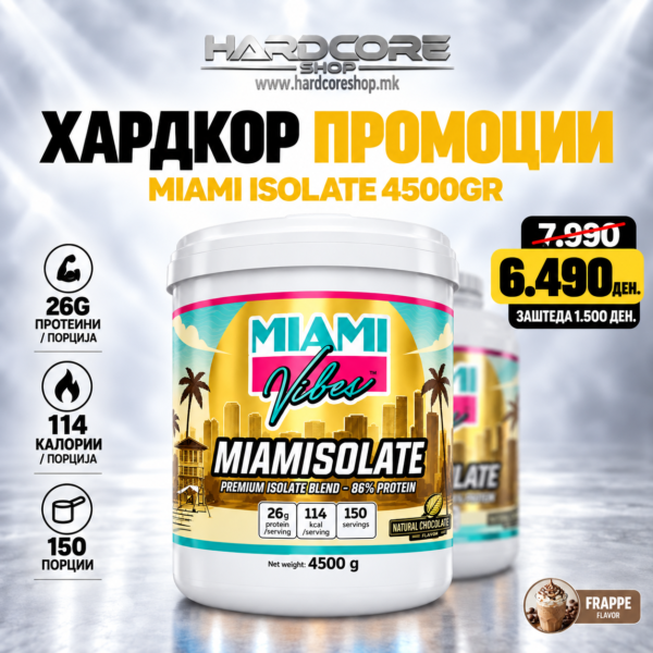 PROMO: Miami Isolate 4500gr  Frappe