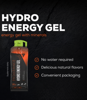 Energy gel со јаглехидрати калиум и магнезиум
