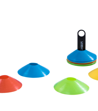 Multi color agility cones со држач за складирање