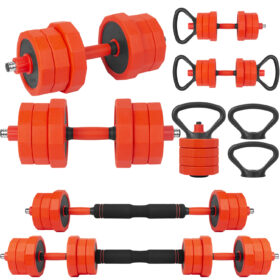 Home Gym Multi Set Dumbbells Kettlebell Barbell мултифункционален сет