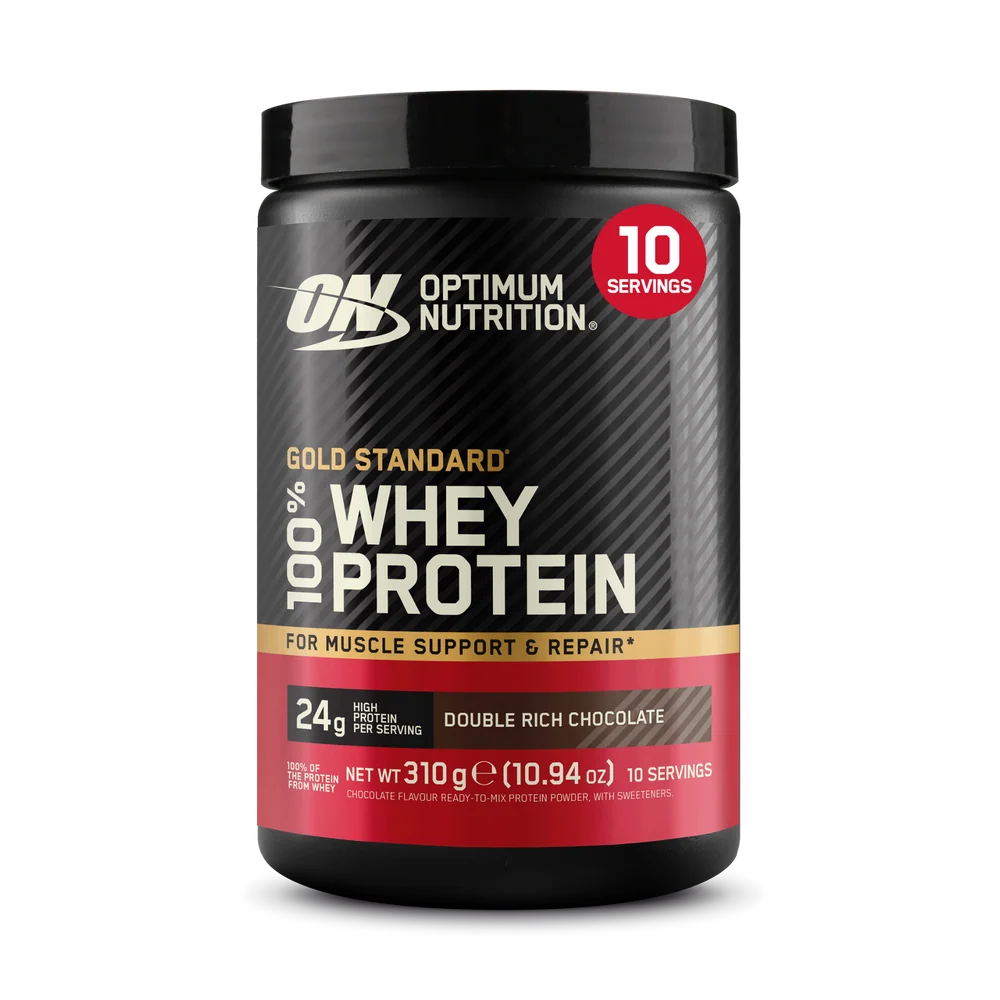 EU_ON_GSW_10srv_DRC_6076145_ECOM_aligned Optimum Nutrition Gold Standard 100% Whey Double Rich Chocolate 310g 10 servings